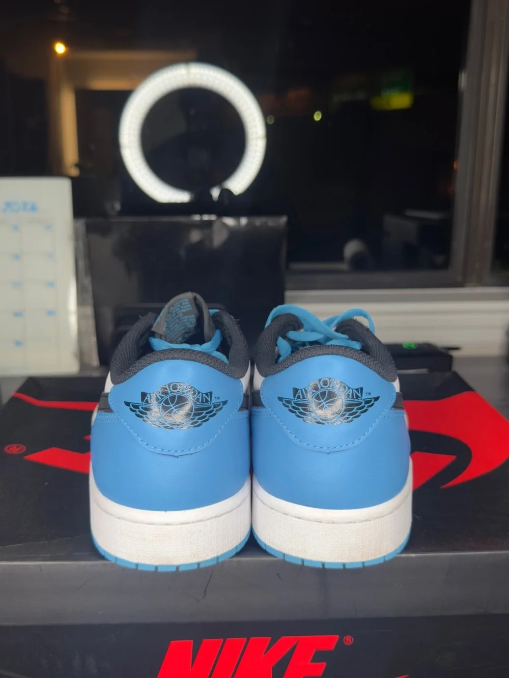 Nike Air Jordan 1 Low “Powder Blue”- White/Black/University Blue